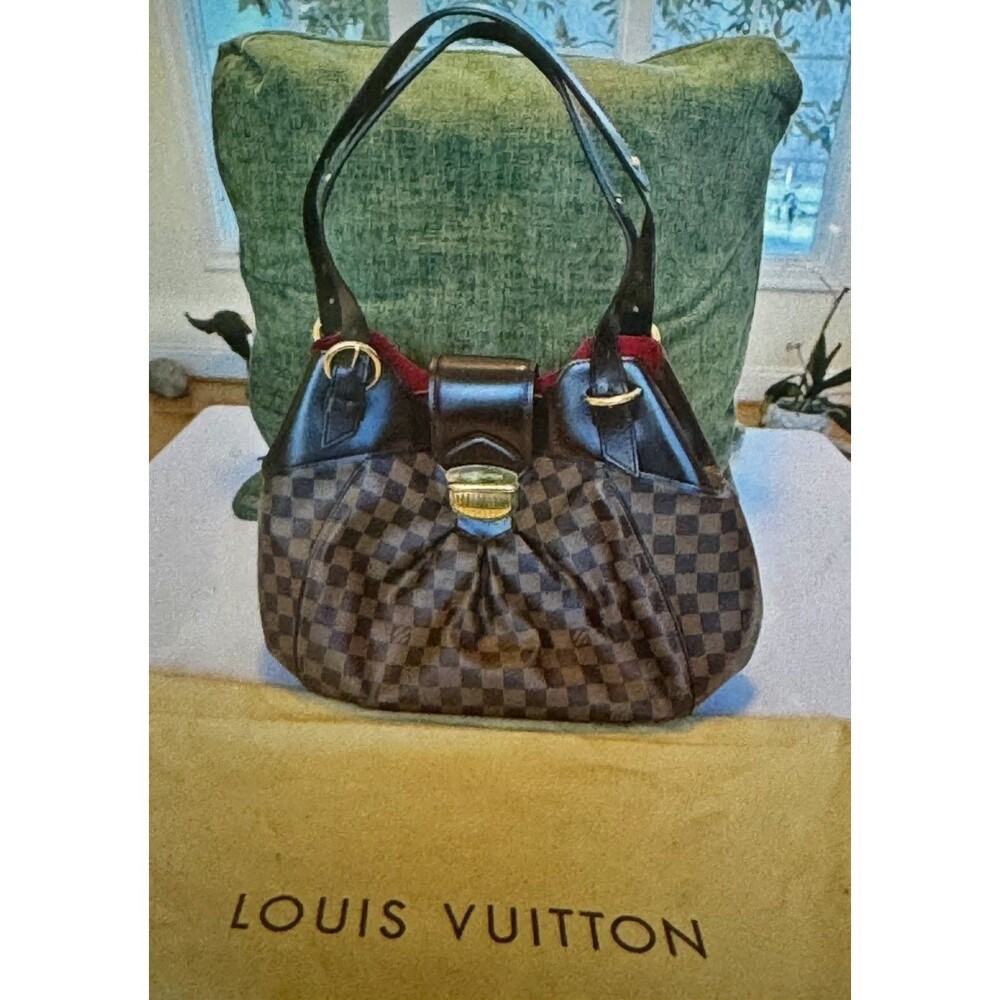 Louis Vuitton Brown Sistina GM Shoulder Bag Damier Ebene